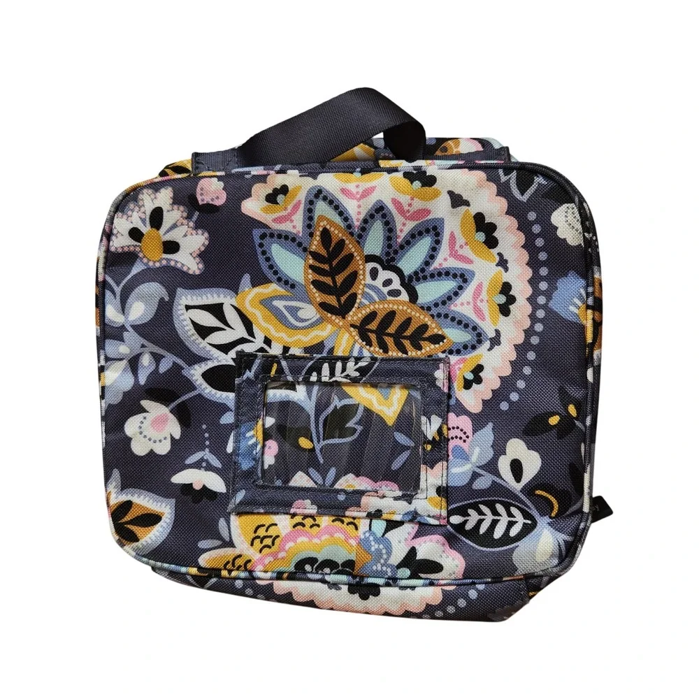 Vera Bradley Lunch Box Cooler Bag Floral‎ Insulated Zip Travel Carry On
